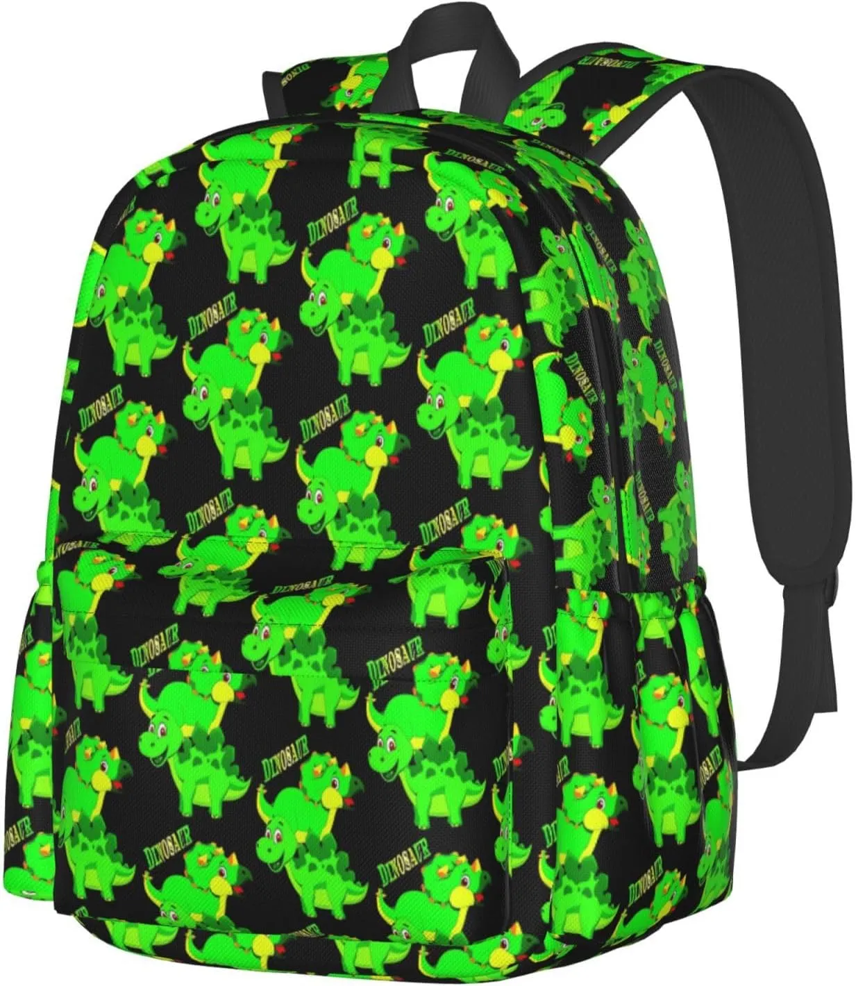 Cute Dinosaur Design Laptop Backpack Shoulder Bag Laptop Pack Travel Backpacks Commuter Back Pack Casual Daypack Bags With Side Pockets