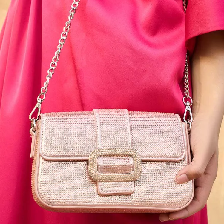 Dazzle By Sarah - Ziya (Pink) Cross Body Bags