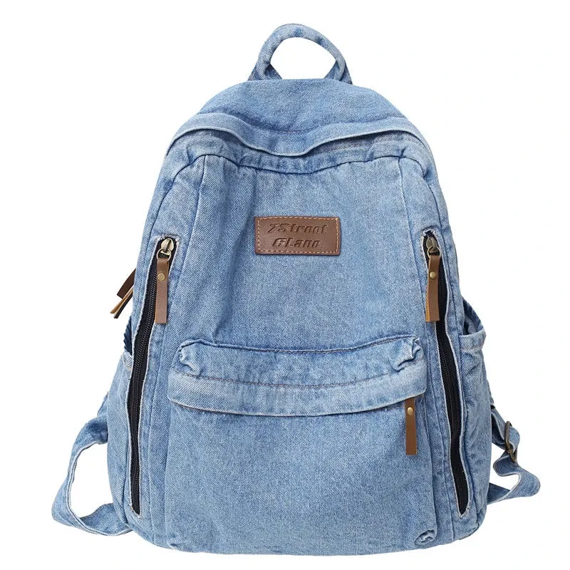 Denim Backpack