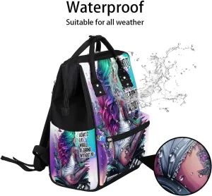 Diaper Bag Backpack Day Of The Dead Girl Baby Bag for Boys& Girls, Waterproof Mummy Bag, Baby Nappy Changing Bags, Large Capacity Tote Handbags Casual Travel Backpacks for Mom Dad Unisex