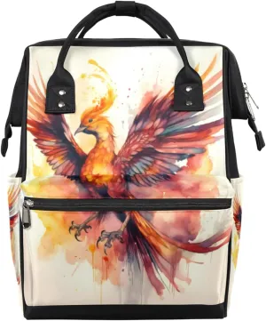 Diaper Bag Backpack for Mon and Dad Phoenix Design Travel Diaper Tote Bags Multi Function Waterproof Backpacks Newborn Essentials