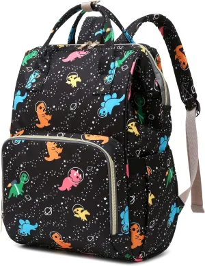 Dinosaur Women Laptop Backpack, College School Backpack Bookbag 15.6 Inch Computer Backpacks for Work Business Travel