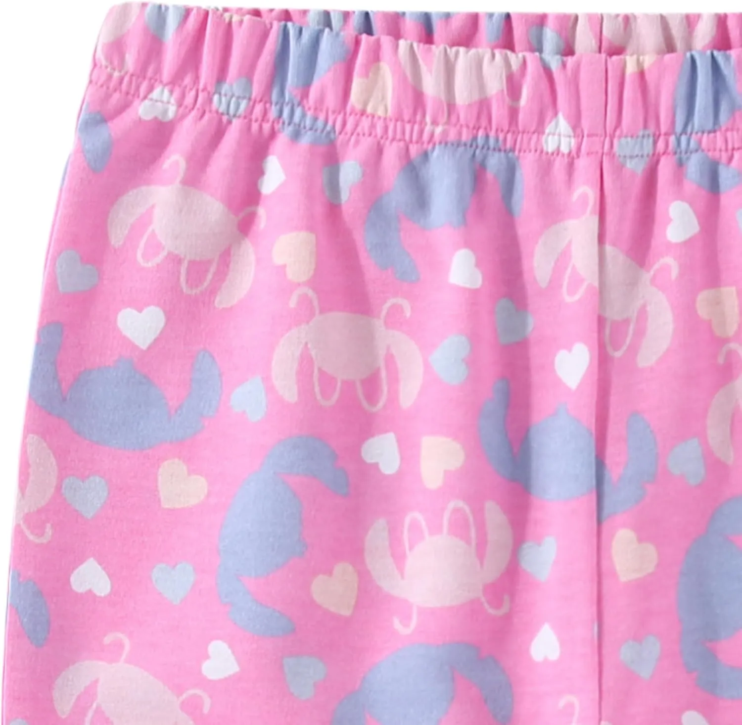 Disney Lilo & Stitch Girls 2 Piece Long Sleeve Shirt and French Terry Pants Set for Big Kids