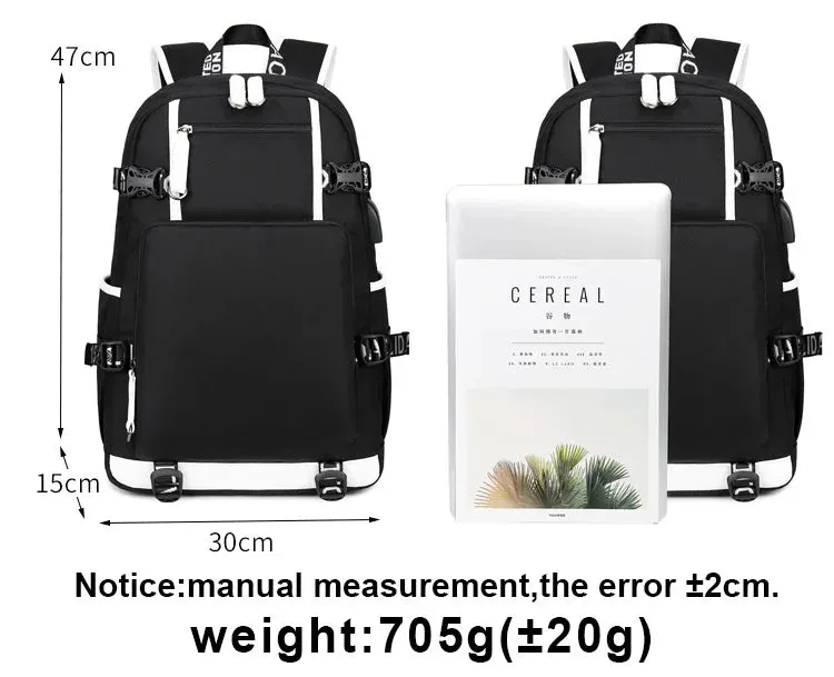 Disney Mickey Minnie School Travel Bags Large Waterproof Multifunction USB Charging Backpacks