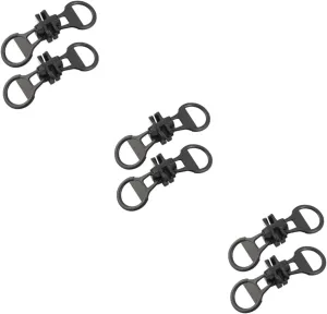 DOITOOL 2sets 2pcs Zipper Pull Replacement Sliders Durable Zipper Heads for Coats Jackets Backpacks and Bags Easy to Install Detachable Practical 2pcs*2