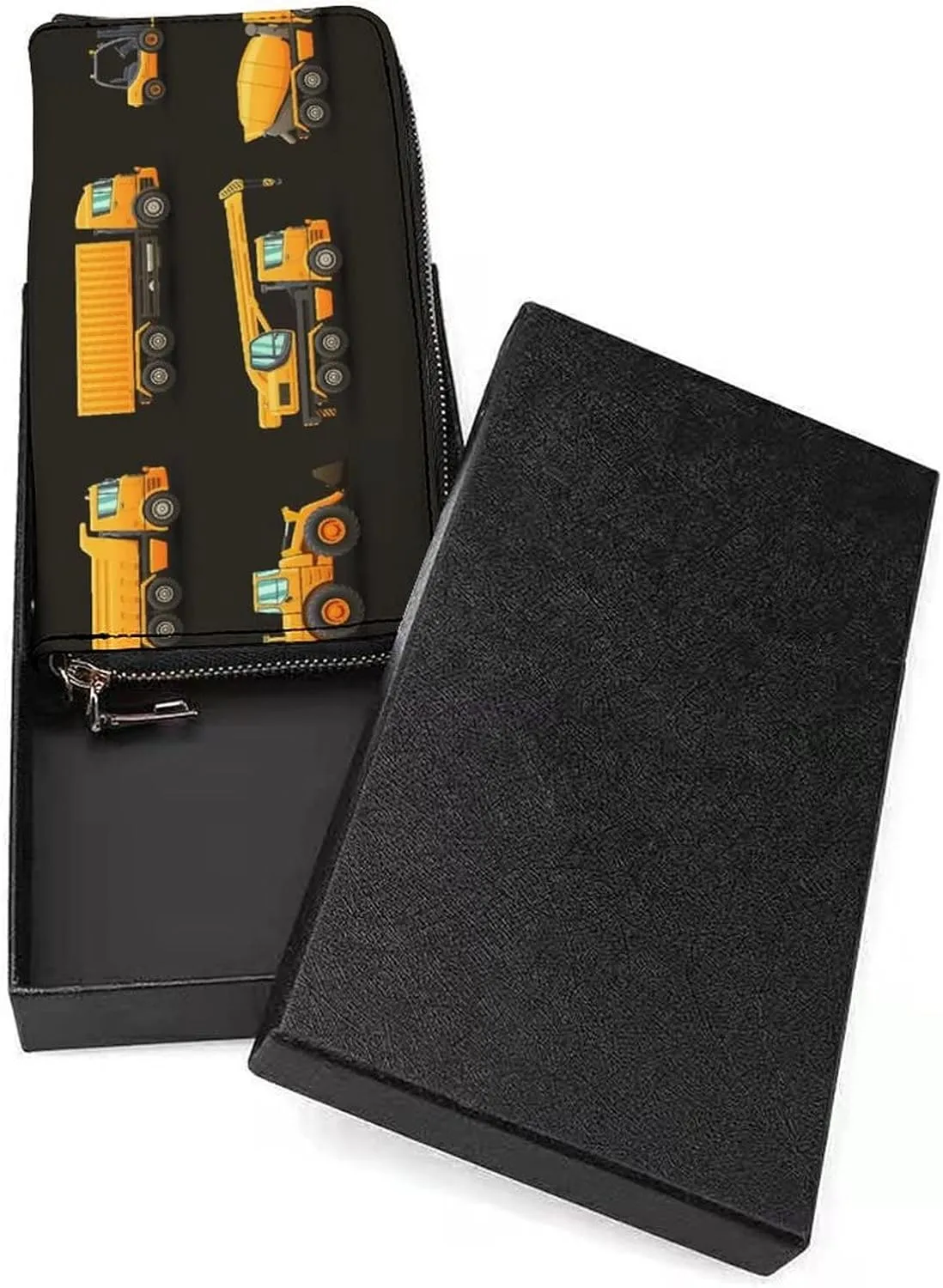 Donnapink Long Clutch Wallet, Long Handbag with Wristlet Strap, PU Leather Zip Purse