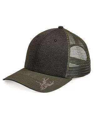 Dri Duck Buck Head Structured Trucker Cap - 3459