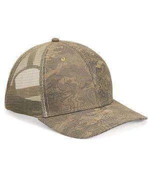 Dri Duck Territory Six-Panel Trucker Cap - 3458