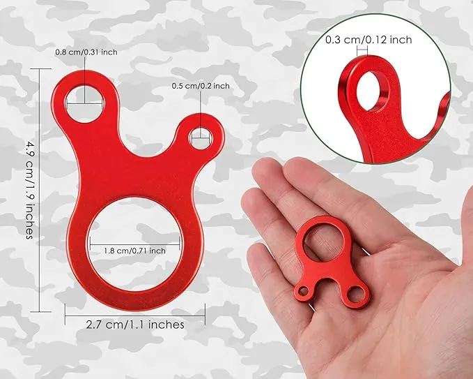 DS. DISTINCTIVE STYLE Aluminum Guyline Tensioner 20 Pieces Rope Tensioner for Outdoor Tent Camping Accessories