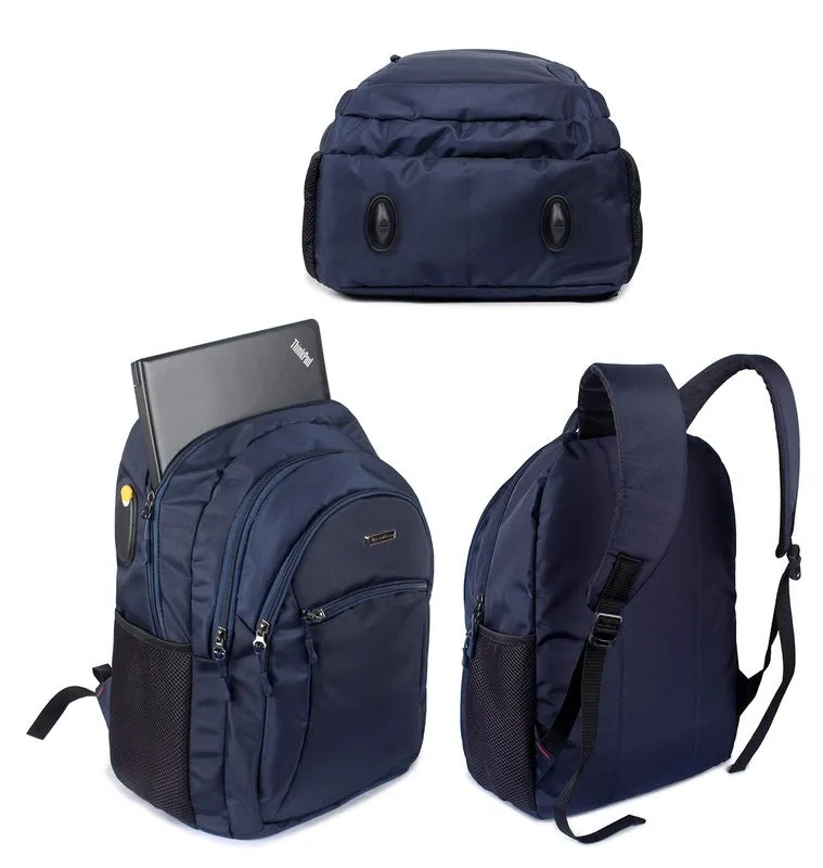 Durable Water Resistant Laptop Backpack - 15.6 Inch Capacity | Navy | Ideal for Travel & School