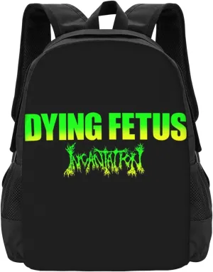 Dying Musics Fetus Band Backpack Large Capacity Backpacks Minimalist Leisure Travel Daypack 16.5 inch