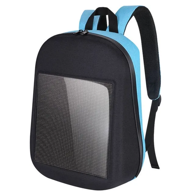 Dynamic Light Climb Version Limited-time offer City Led Screen Advertising Fashion Backpa Backpack Walking Wifi Express delivery Bags Diy Outdoor Waterproof Smart