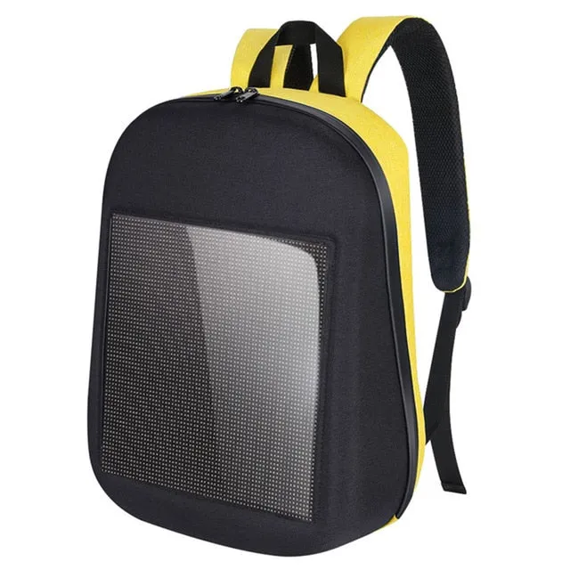 Dynamic Light Climb Version Limited-time offer City Led Screen Advertising Fashion Backpa Backpack Walking Wifi Express delivery Bags Diy Outdoor Waterproof Smart