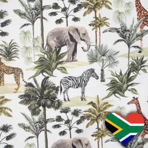 Eco Fabric Elephant White #2093