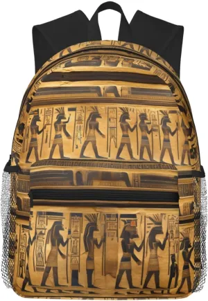 Egypt Hieroglyphics print Lightweight and comfortable backpack Casual Laptop Backpack for Travel Hiking