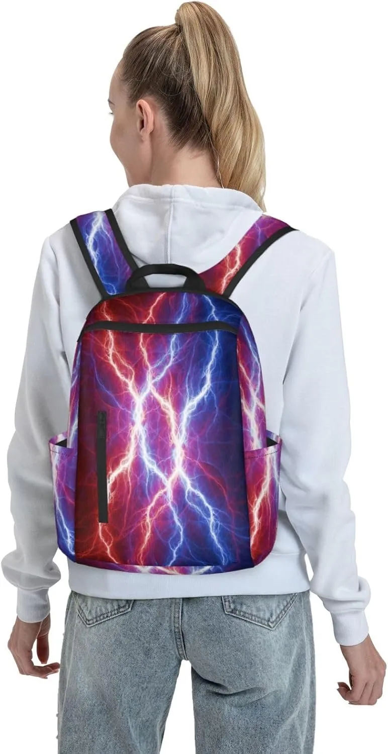 Electrical Lightnings Backpacks 15 Inch Laptop Backpack Multipurpose Double Shoulder Bag for Men Women Gifts