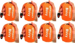 Emergency Thermal Sleeping Bag, Survival Bivvy Sacks Blanket with Whistle, Waterproof Lightweight Survival Shelter Blanket Bag Gear for Outdoor Hiking Camping Advanture Multi