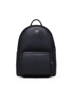 Emporio Armani Black Saffiano ryggsäck