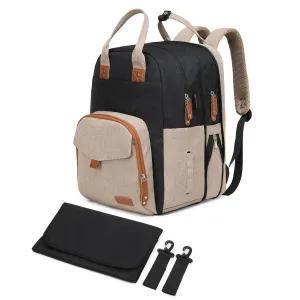 Extra Large Diaper Bag for 2 Kids - Expandable 35L Twin Baby Bags Backpack with 4 Insulated & 16" Laptop Pocket & 2 Compartments - Big Diapers Backpacks - Travel Pañaleras Para Bebe, Unisex