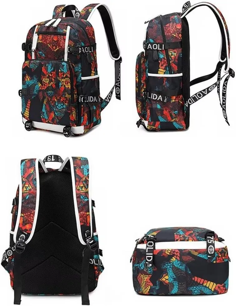 FANwenfeng Basketball Player 23 Luminous Backpack Travel Daypacks Fans Bag for Men Women (Style 13)