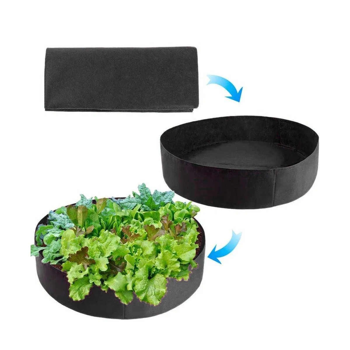 Felt Grow Bags Dynamic Gardening 5PCS