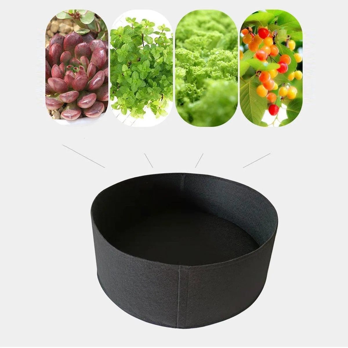 Felt Grow Bags Dynamic Gardening 5PCS