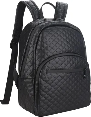 FIREDOG Smell Proof Backpacks with Lock, Smell Proof Bookbag Bag for Men Women Travel (Black)