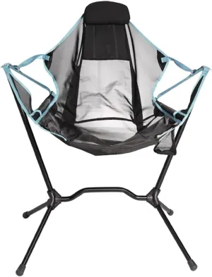 Fishing Chairs Folding Camping Chair Convenient Walking Chair Simple Home Swing Chair Barbecue Camping Aluminum Alloy Stool (Color : Blue, Size : 79 * 64 * 85cm)