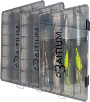 Fishing Tackle Box Organizer, Tackle Boxes With Dividers, Fishing Box, Tacklebox for Fishing, 3600 Tackle Tray or 3700, Lure Organizer, Plastic Storage Organizer Box 3700 (3 Pack)
