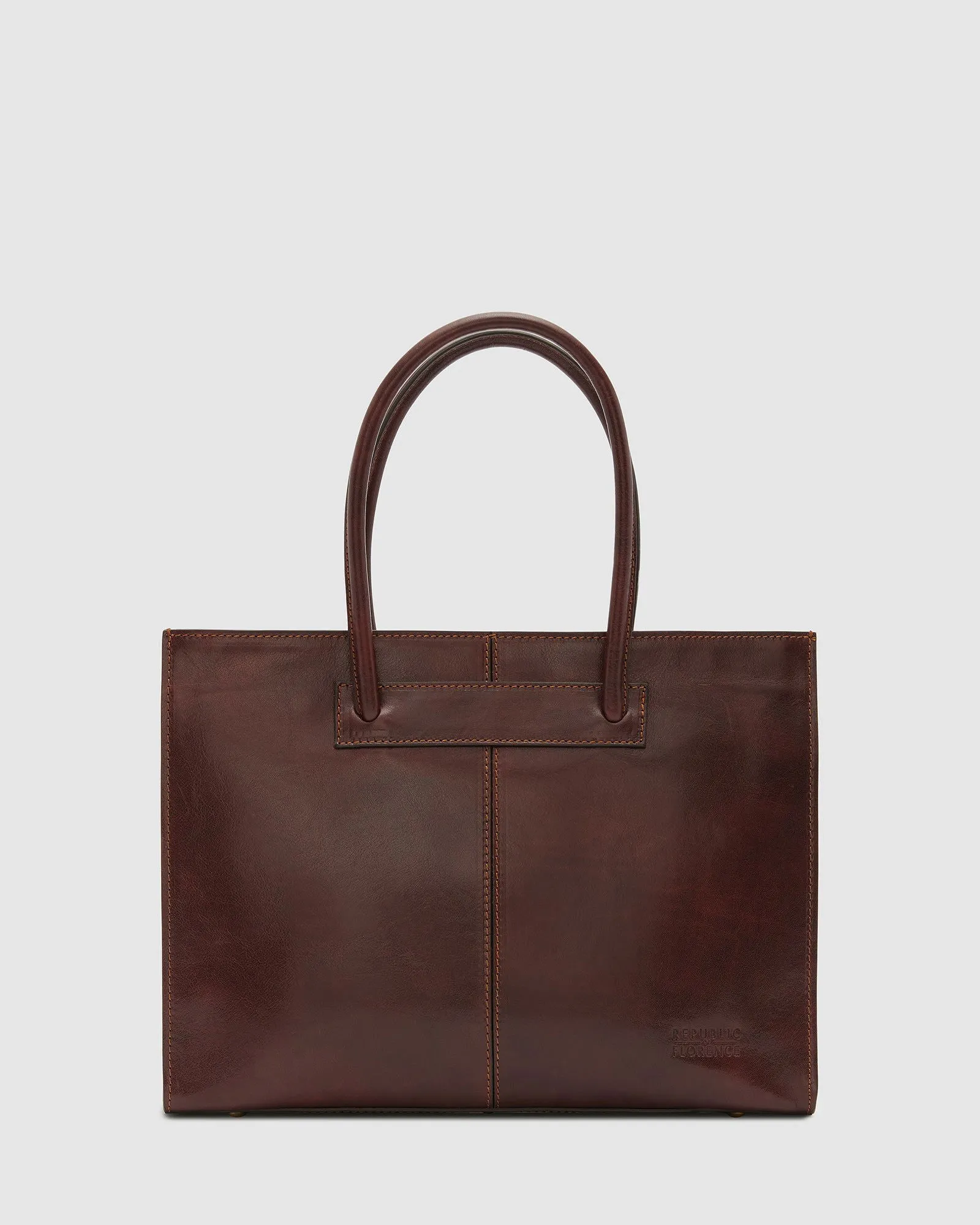 Florence Brown - Leather Woman Briefcase