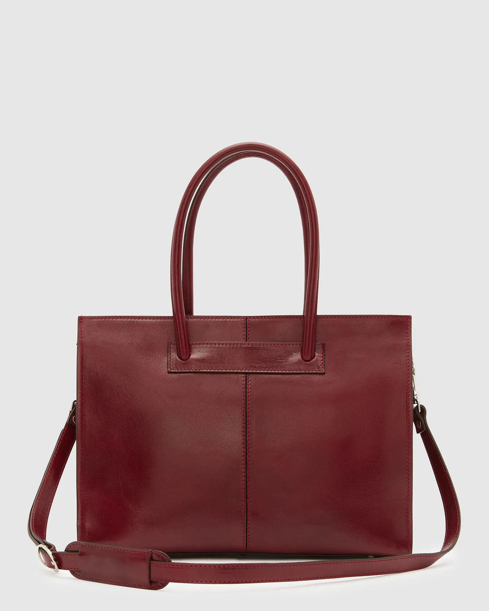 Florence Red - Leather Tote Bag