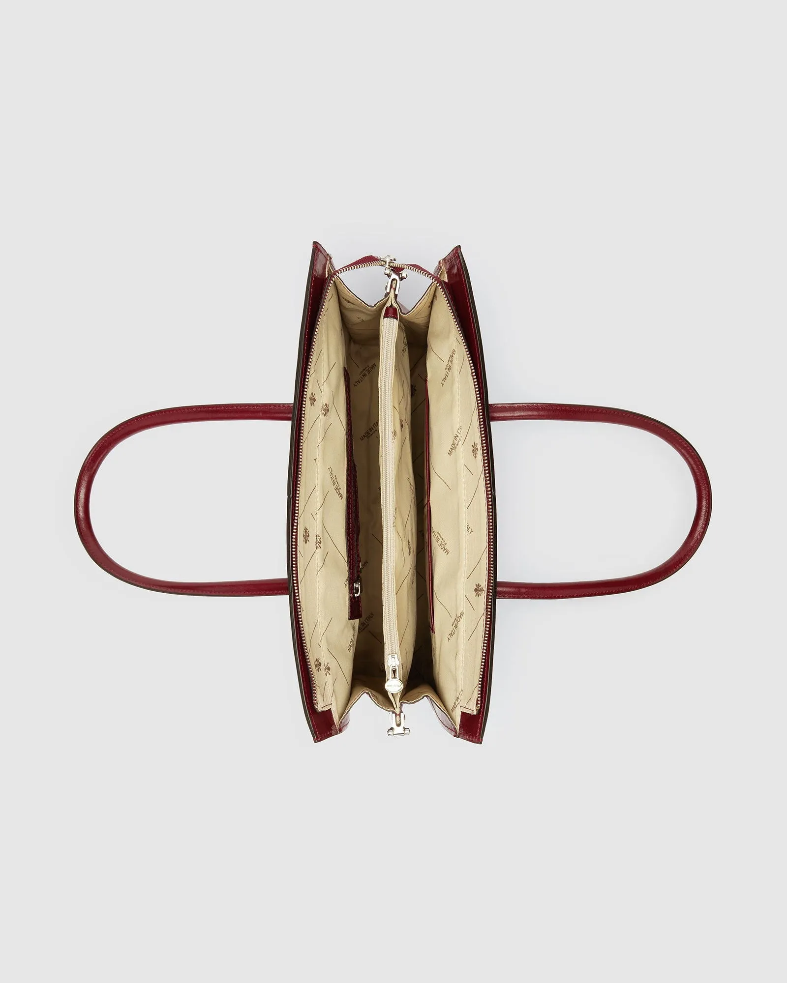 Florence Red - Leather Tote Bag