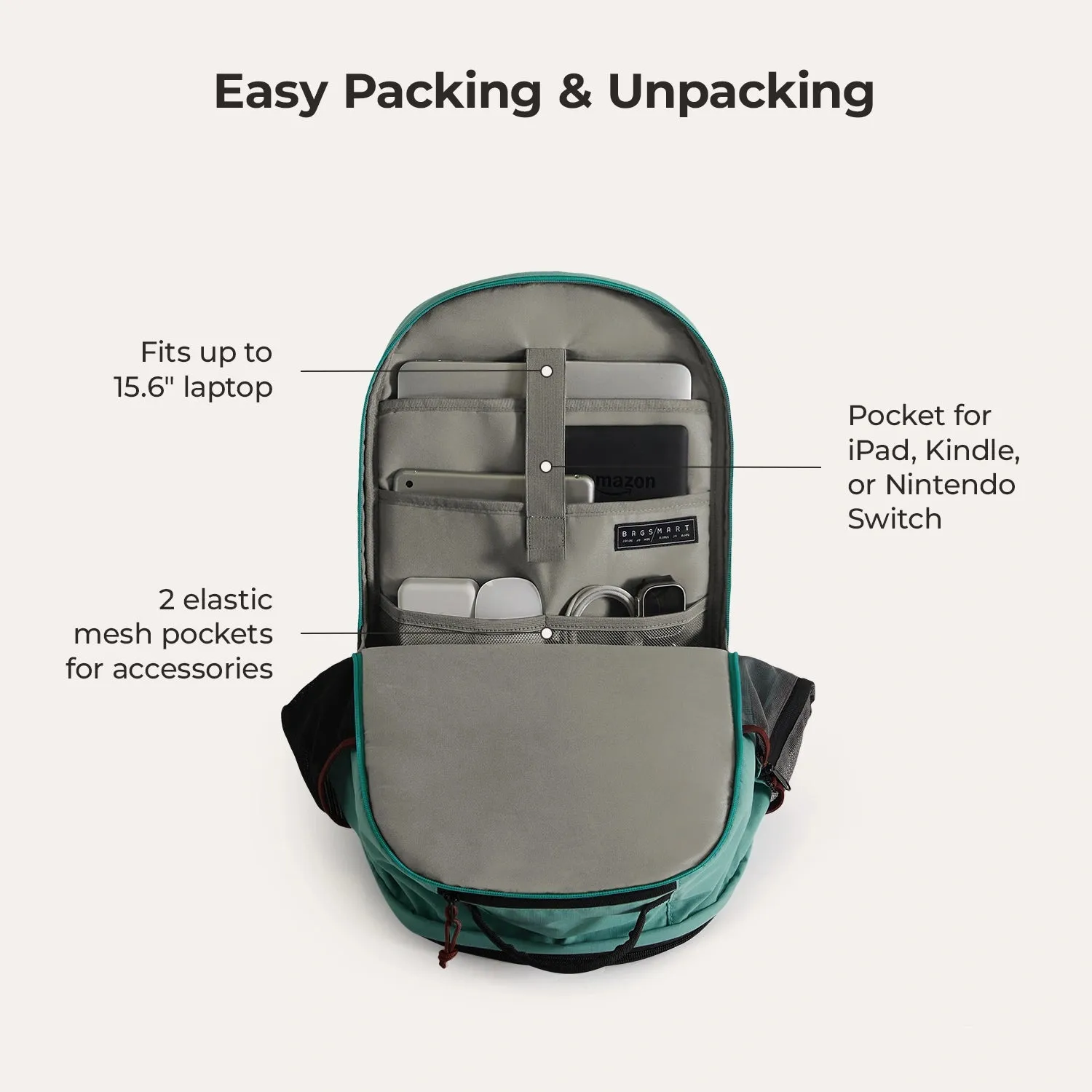 Focus 26L Upright School Laptop Backpack