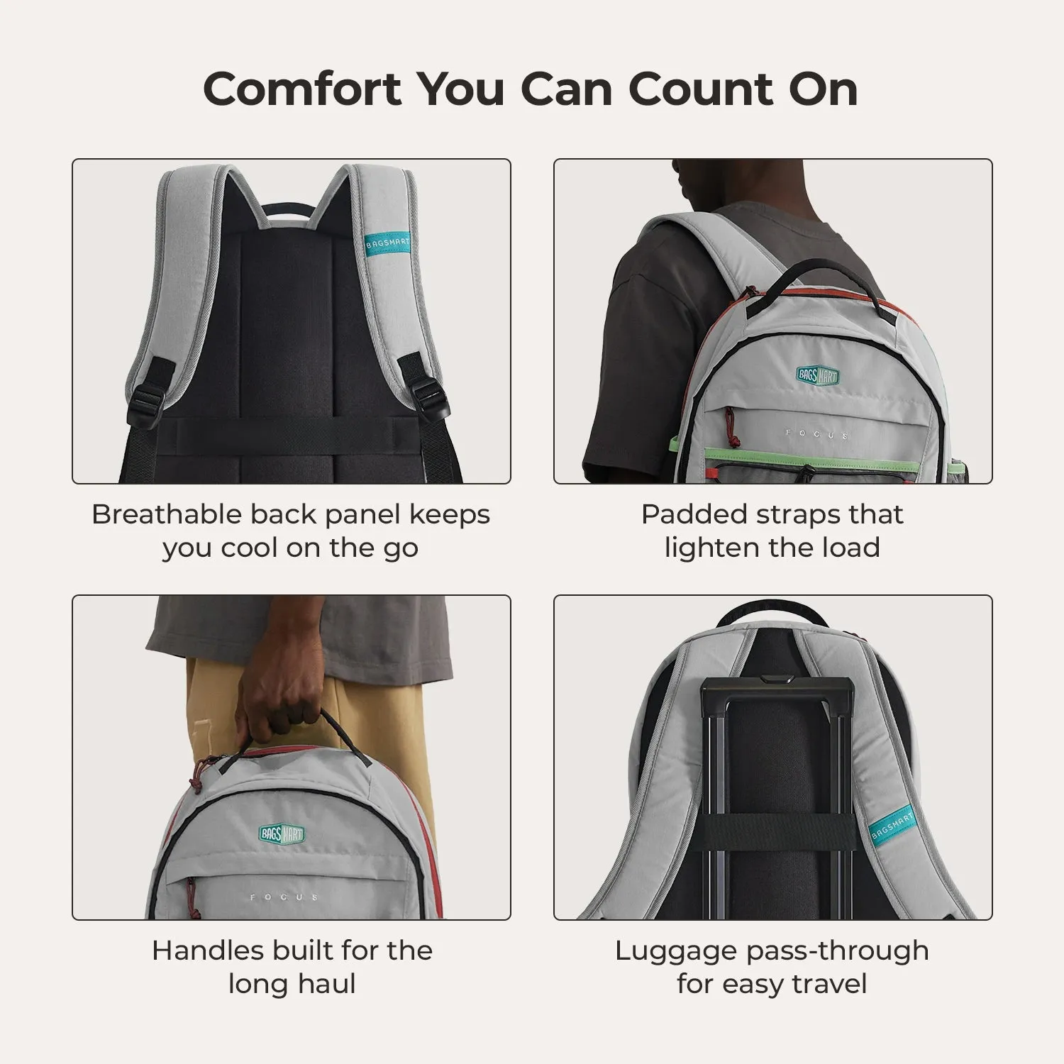 Focus 26L Upright School Laptop Backpack