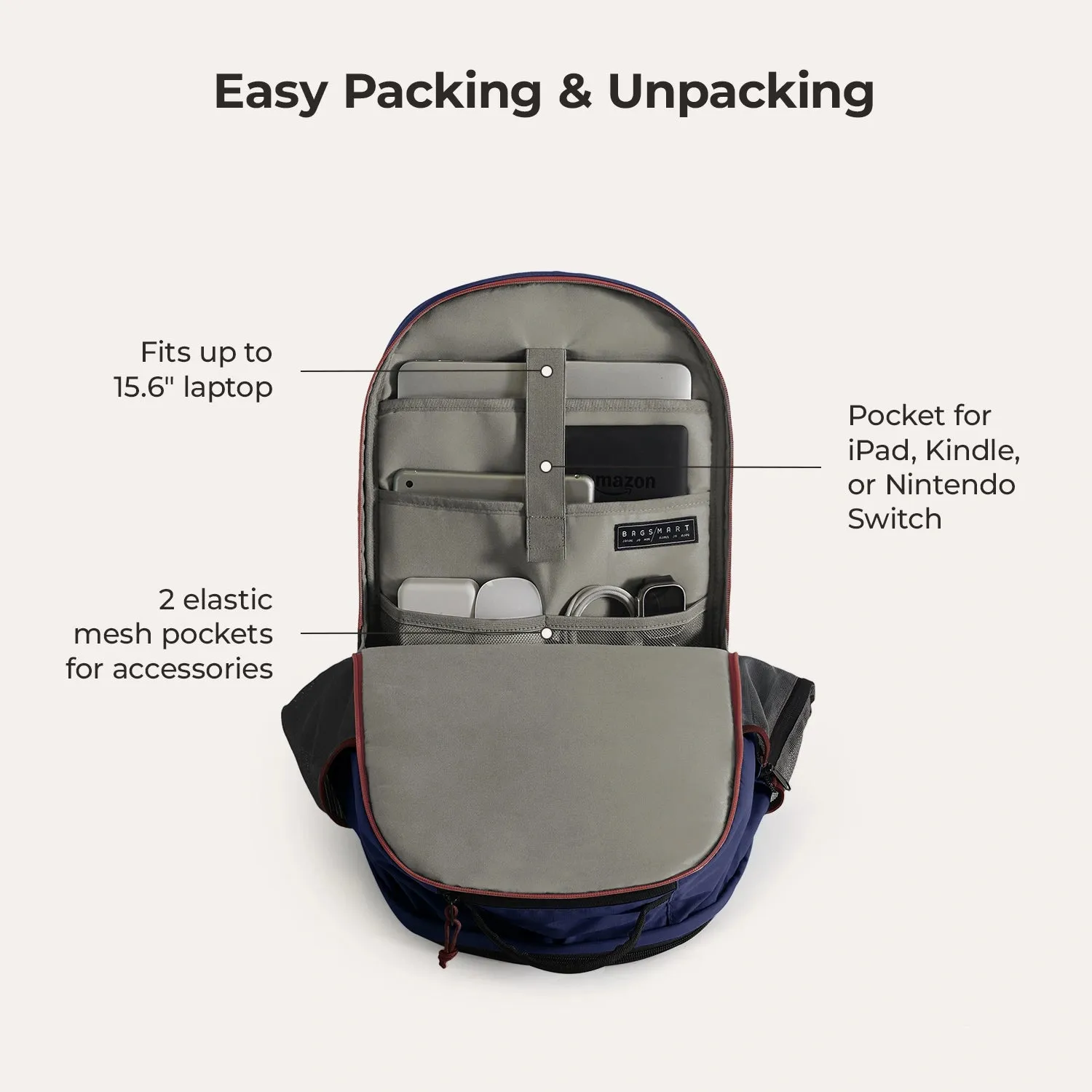 Focus 26L Upright School Laptop Backpack