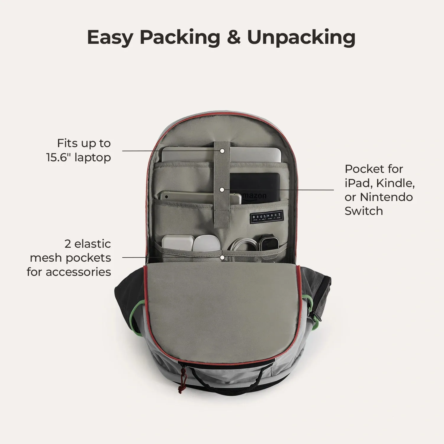 Focus 26L Upright School Laptop Backpack