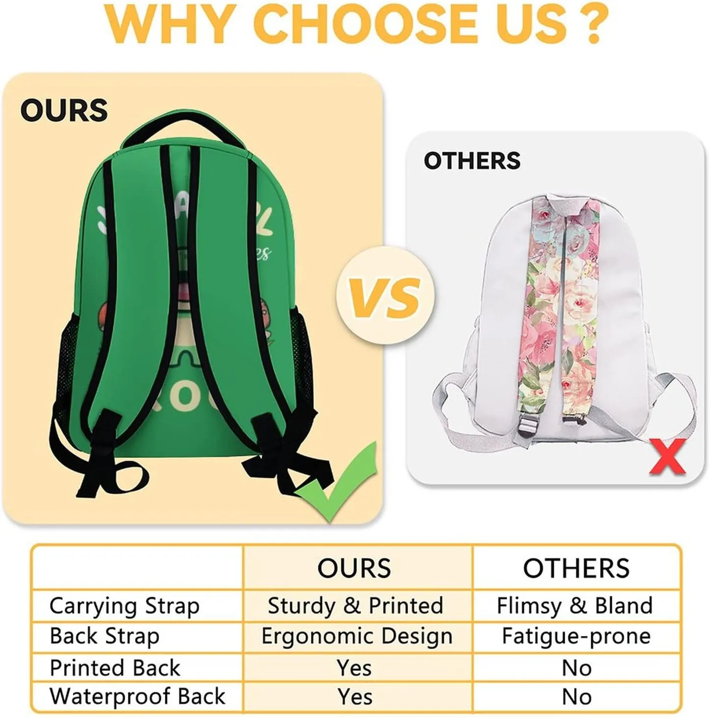 Frog Backpack for Girls Boys, 16 Inch Green Backpacks for School, Cute Lightweight Durable Bookbag for Kids