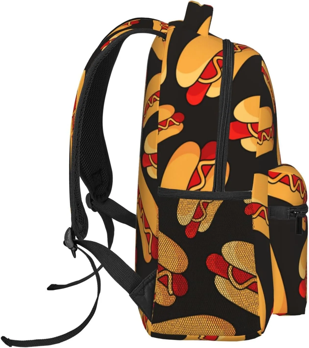 Fun Food Hotdog Hot Dogs Laptop Backpack Travel Backpacks Bookbag for Women & Men College Backpack Durable Daypack