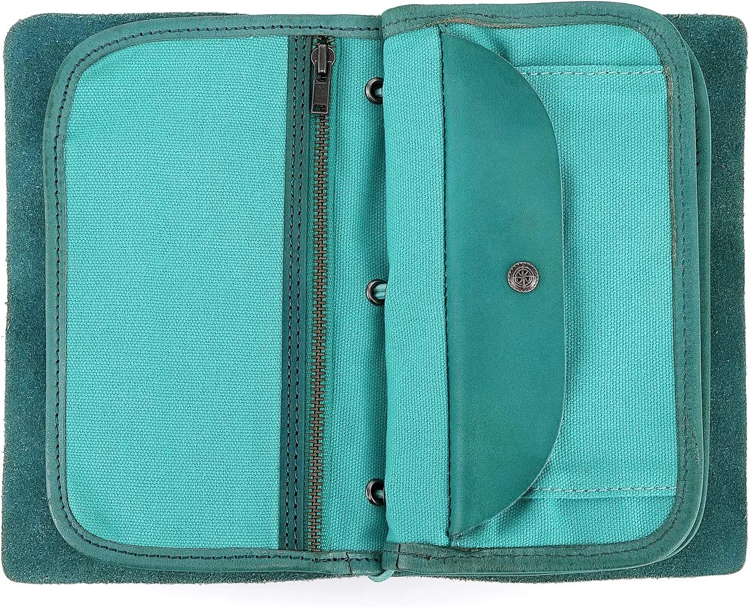 Genuine Leather Nomad Organizer Travel Wallet | Women's Wallet Clutch Passport Holder