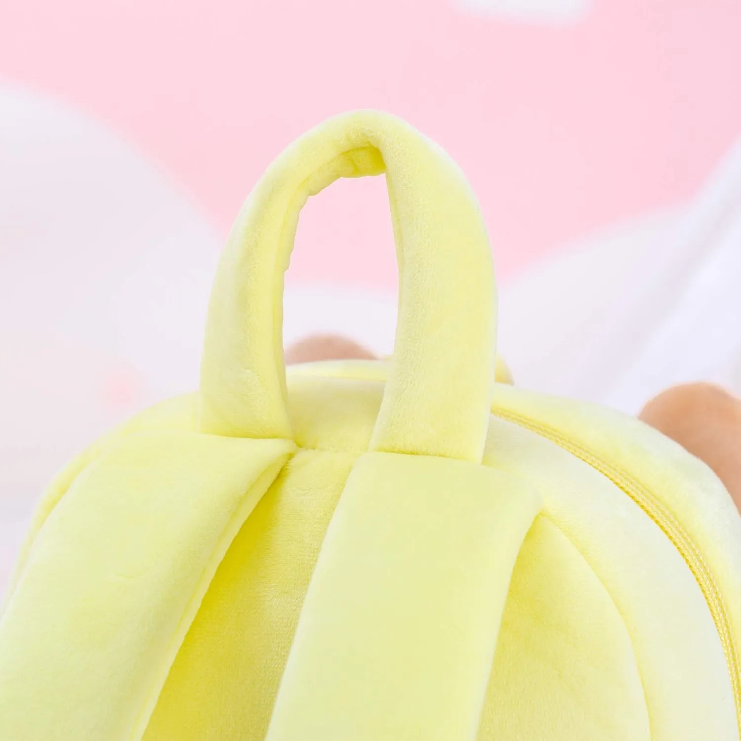 Gloveleya Kids Backpack Toddler Girls Backpacks with Soft Plush Spring Girl Doll Toys Yellow 9"…