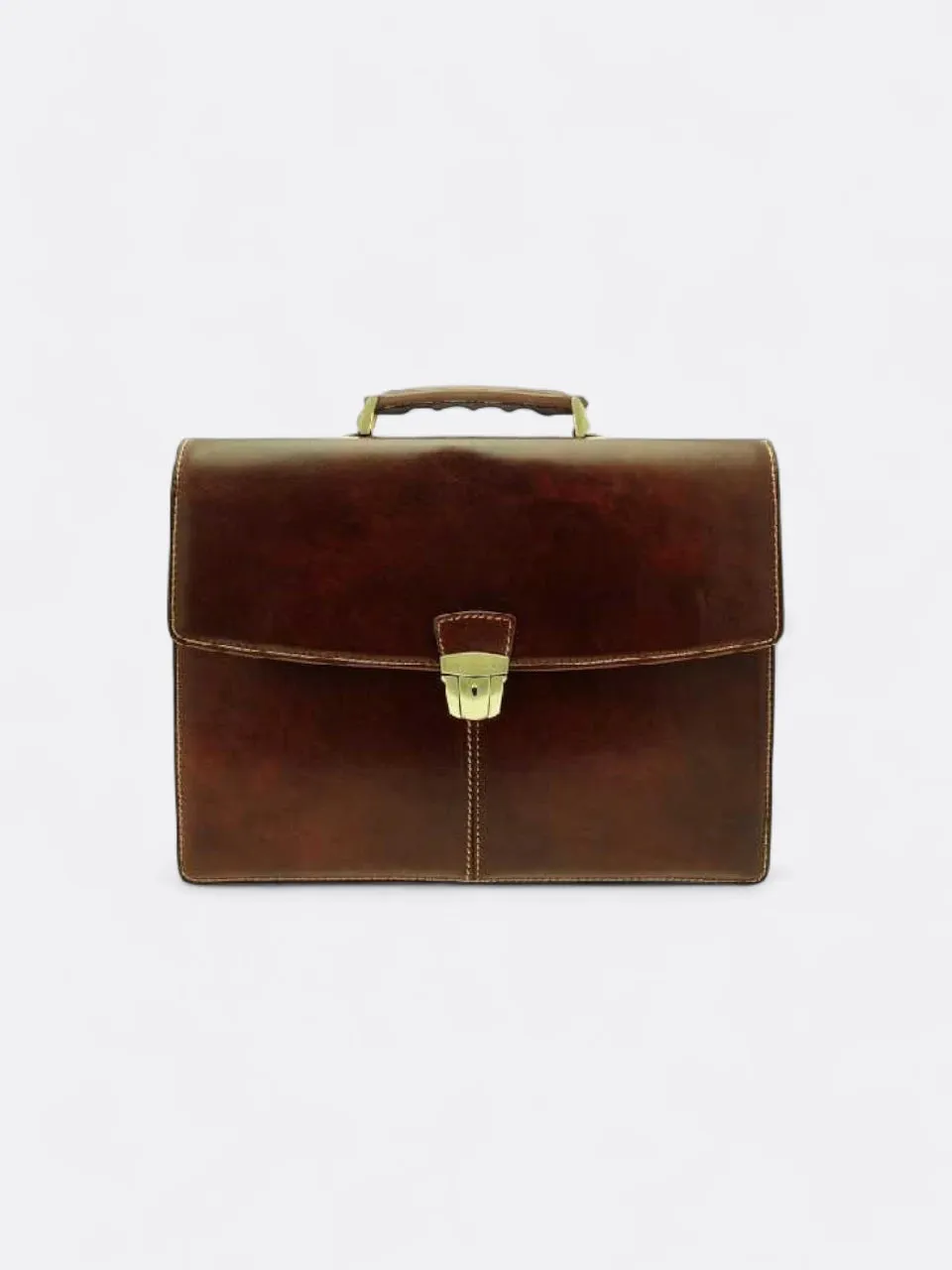 Hand-Dyed Cow Briefcase