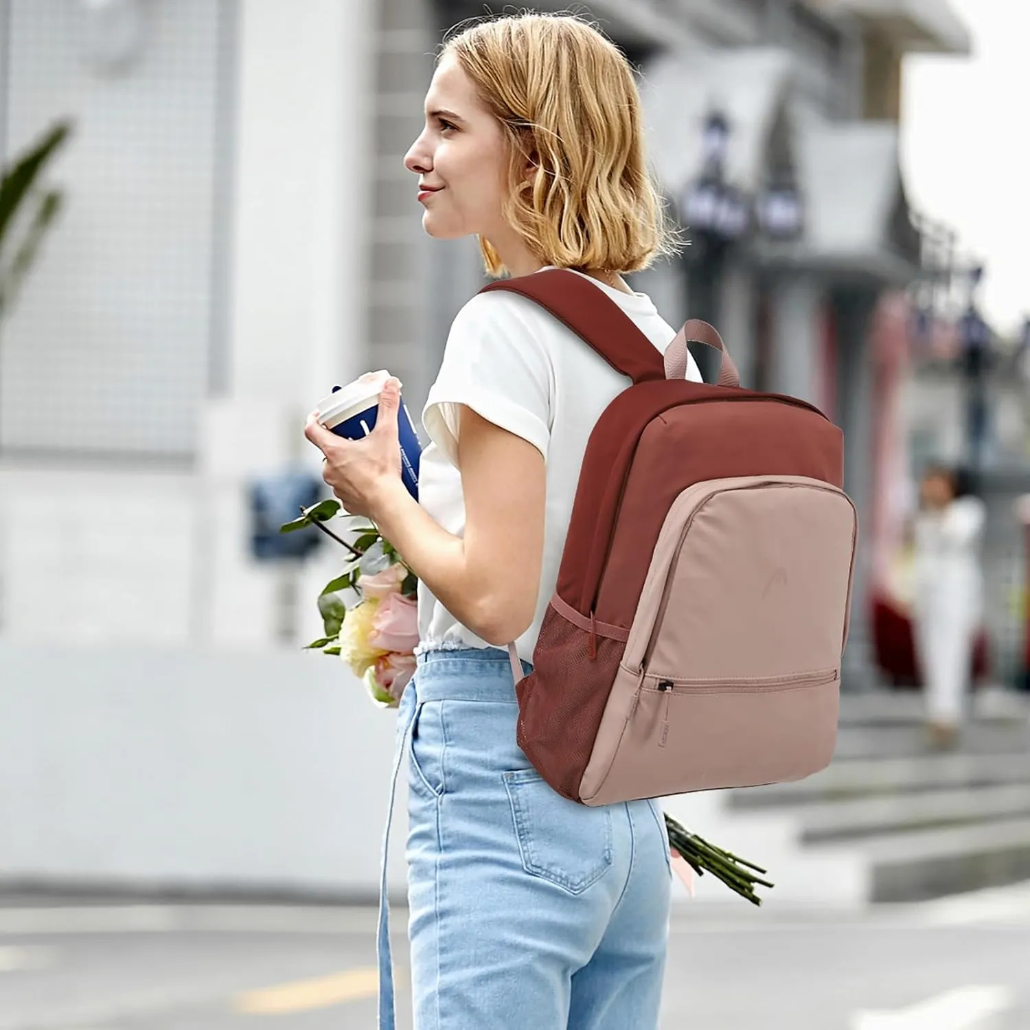 HEAD Mini Backpack Purse for Women, Small Daily Backpack for Travel/College/Work/, Lightweight Women Backpacks for 13.5 inch Laptop