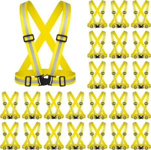 Hercicy Reflective Running Vest Reflective Running Shirt with Safety Straps High Visibility Construction Vest for Night Cycling Hiking Jogging Dog Walking