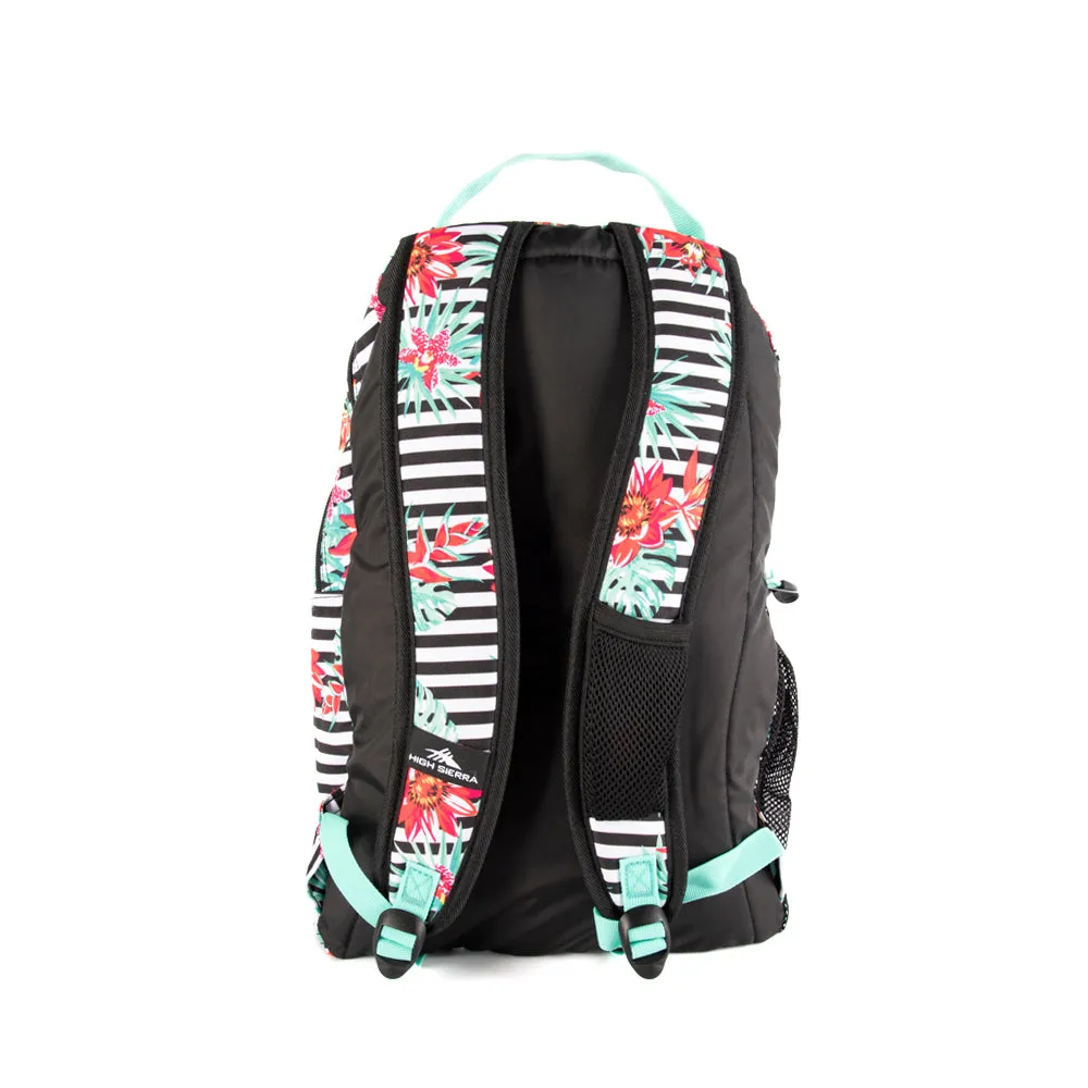 High Sierra Curve Daypack Tropical Stripe/Black/Aquamarine
