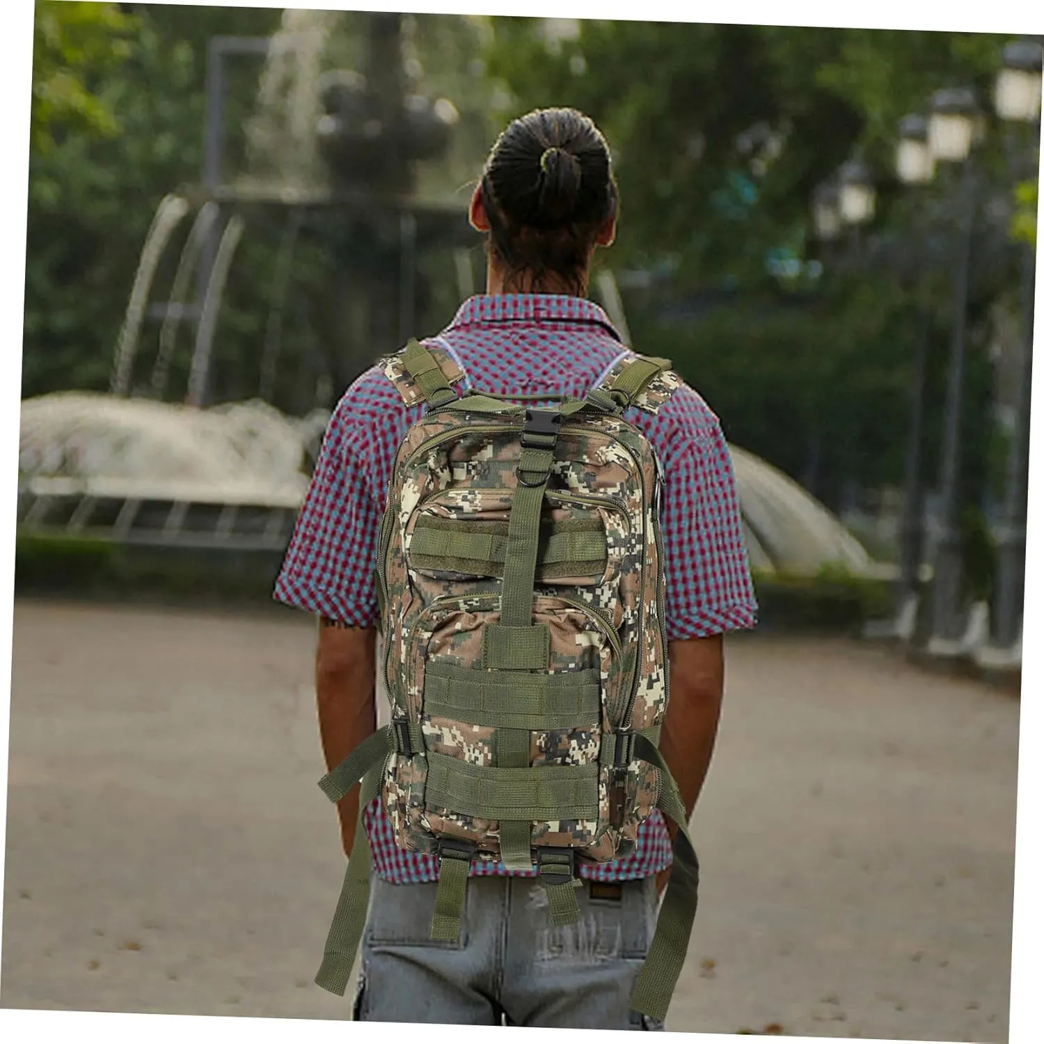 Hiking Storage Pouch Carry Back Practical Storage Bag Messenger Bag Back Storage Pouch Survival Gear and