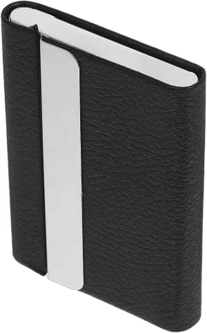 Homoyoyo Business Card Holder Box PU Organizer for Credit Name Cards Portable Design for Suit Pocket Handbag Elegant Business Card Display