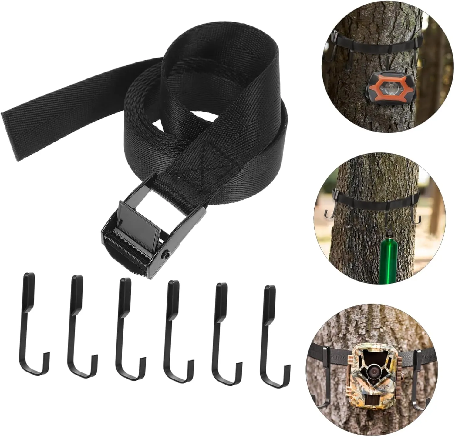 Hunting Hook in Tree Coat Hangers Tree Stands Metal Hooks Trees Multi Hooks Tree Hooks Tree Stand Strap