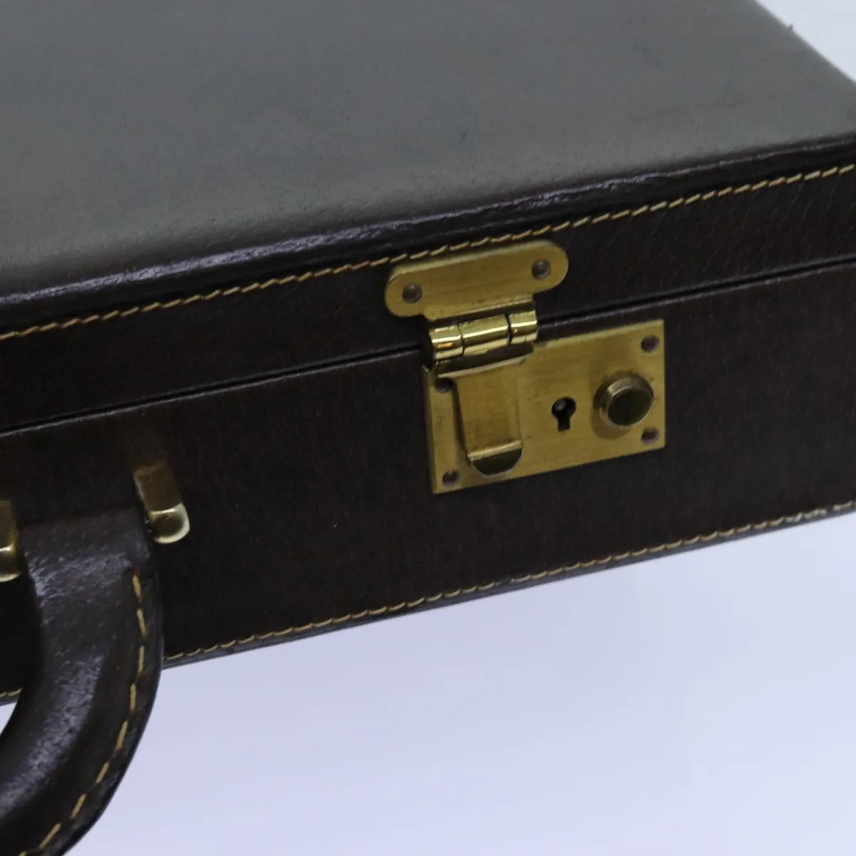 International delivery Horsebit Leather Briefcase Timely shipping Gucci Red Old