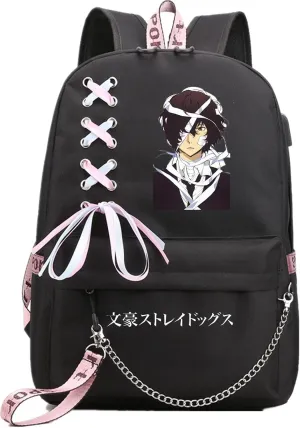 ISaikoy Anime Bungo Stray Dogs Backpack Shoulder Bag Bookbag School Bag Daypack Color1