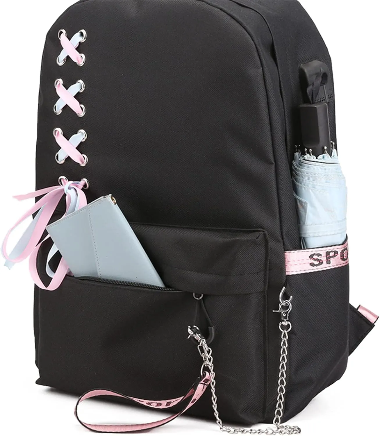ISaikoy Anime Ciel Phantomhive Backpack Sebastian Bookbag Daypack School Bag Shoulder Bag Style I2